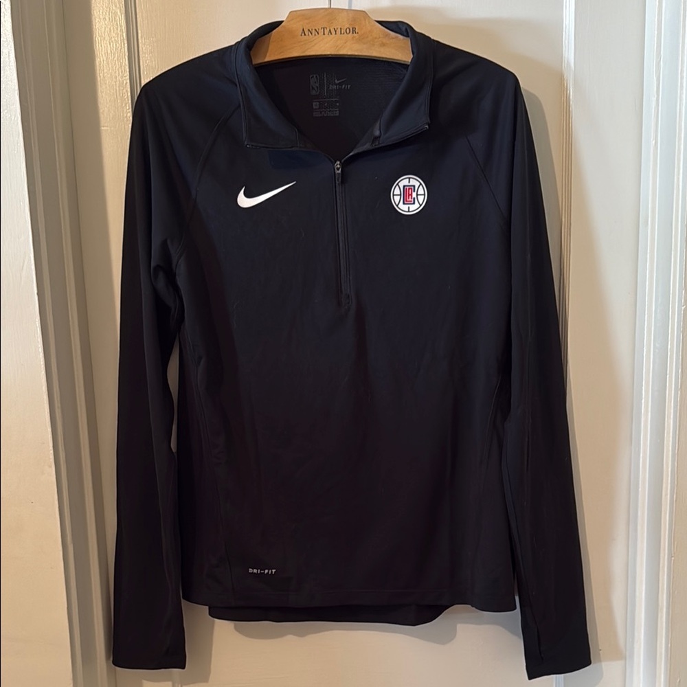 Nike Clippers Black Half-Zip Long Sleeve Top